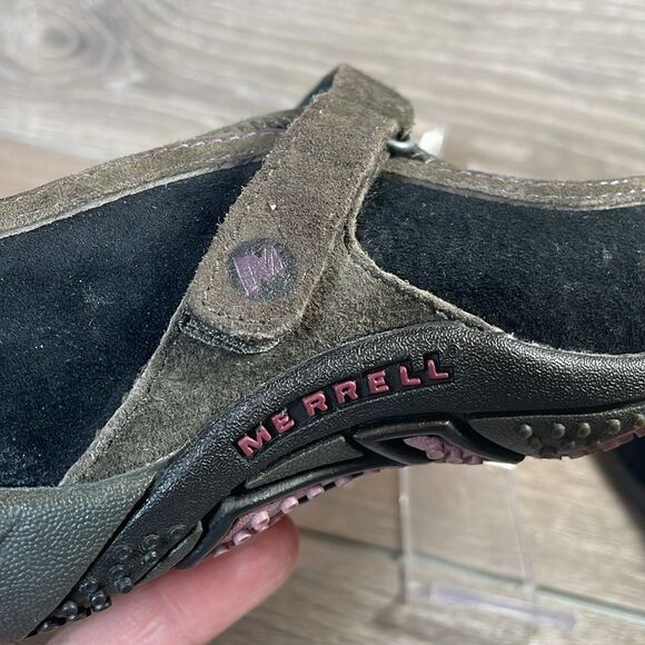 Merrell Circuit MJ Black Taupe Women’s Sz 6.5 Slip On Hiking Mary Jane Shoes - Picture 11 of 11